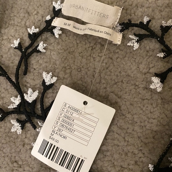 Urban Outfitters Sheer Crop Wrap Top - Picture 4 of 4